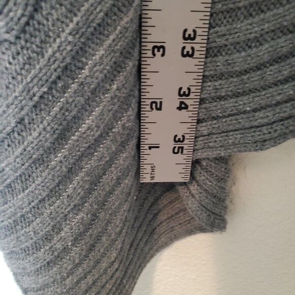 Merona Waterfall Cardigan Soft Comfort Knit Womens Size M Gray Open Front - Picture 7 of 11